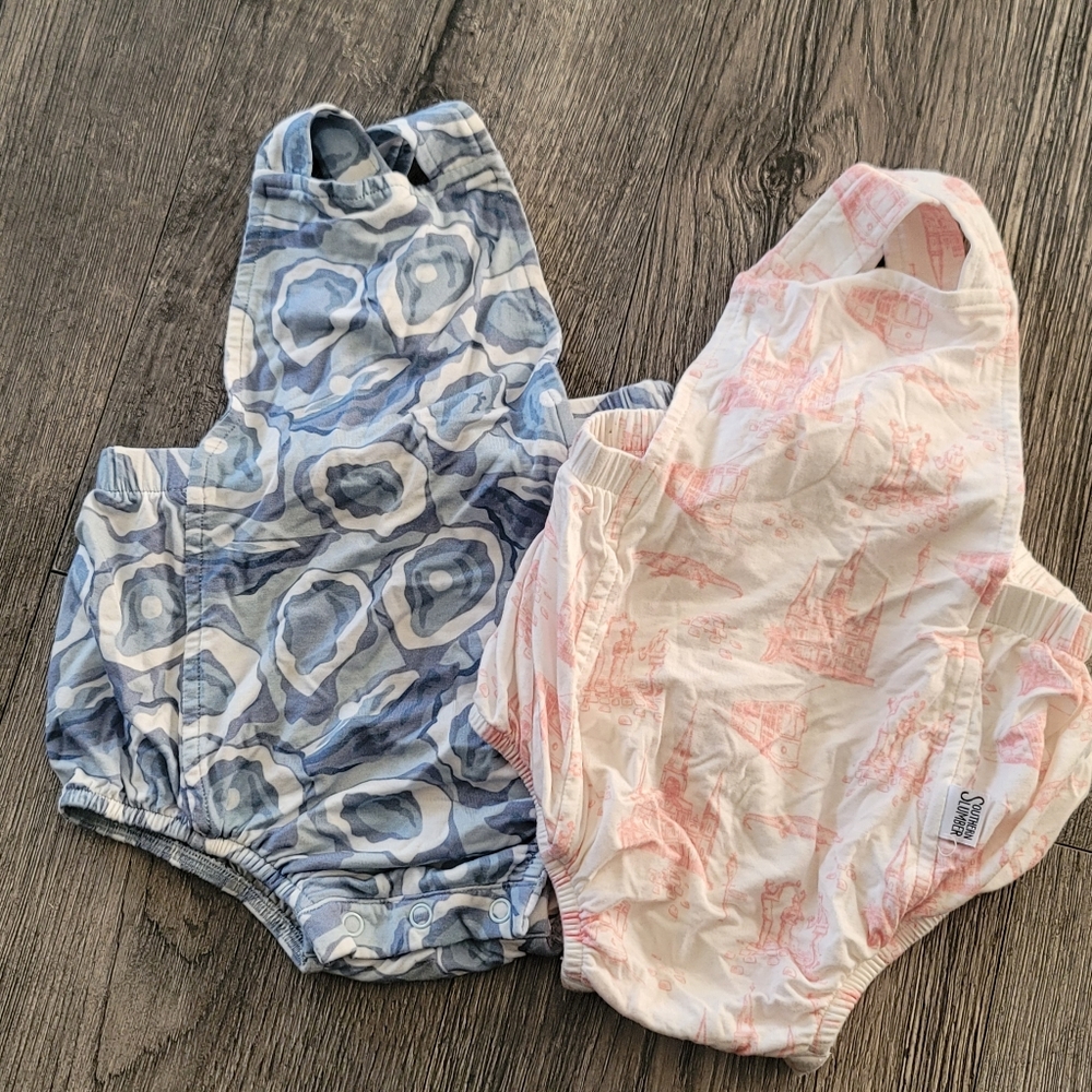 Southern slumber baby Rompers/Bubbles Bundle of 2